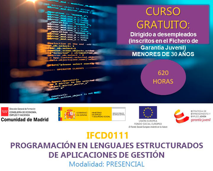 Programación de Lenguajes estructurados de aplicaciones de gestión